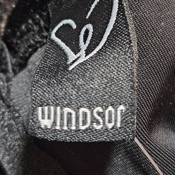 Woman Windsor dark romantic lace velvet croquette bodycon maxi dress size M - Picture 9 of 13